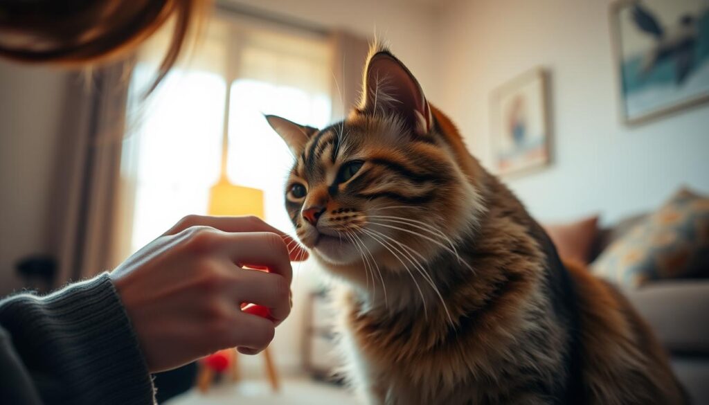 calming an aggressive cat